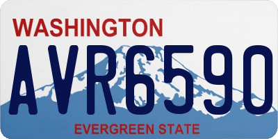 WA license plate AVR6590