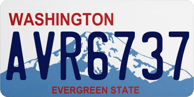 WA license plate AVR6737