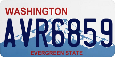WA license plate AVR6859