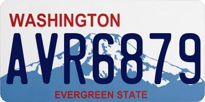 WA license plate AVR6879