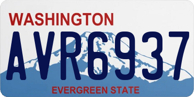 WA license plate AVR6937