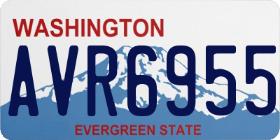 WA license plate AVR6955