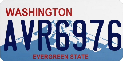 WA license plate AVR6976