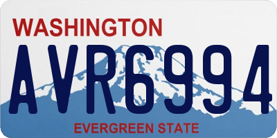 WA license plate AVR6994