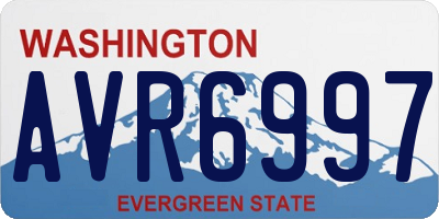 WA license plate AVR6997