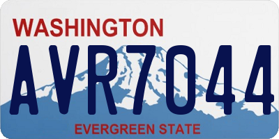 WA license plate AVR7044