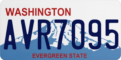 WA license plate AVR7095