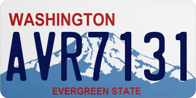 WA license plate AVR7131