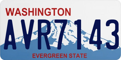 WA license plate AVR7143