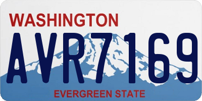 WA license plate AVR7169