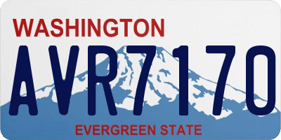 WA license plate AVR7170