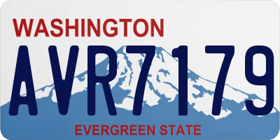 WA license plate AVR7179