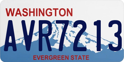 WA license plate AVR7213