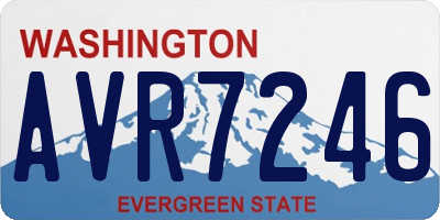 WA license plate AVR7246