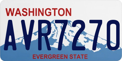 WA license plate AVR7270