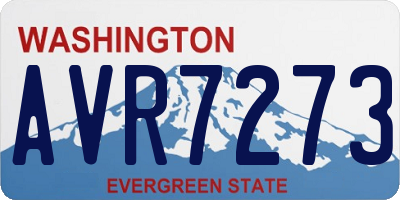 WA license plate AVR7273