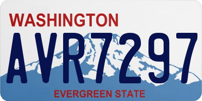 WA license plate AVR7297