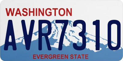 WA license plate AVR7310