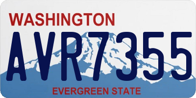 WA license plate AVR7355