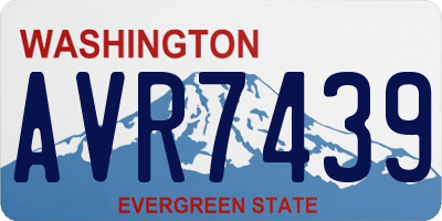WA license plate AVR7439