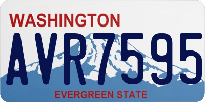 WA license plate AVR7595
