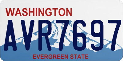 WA license plate AVR7697