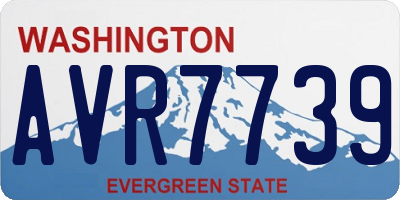 WA license plate AVR7739