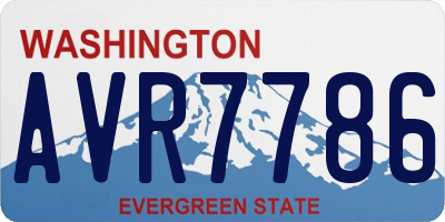 WA license plate AVR7786