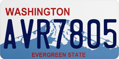 WA license plate AVR7805