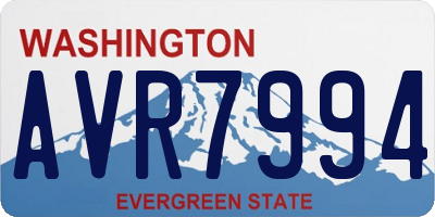 WA license plate AVR7994