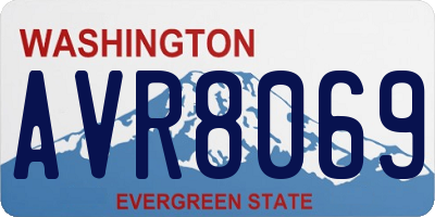 WA license plate AVR8069