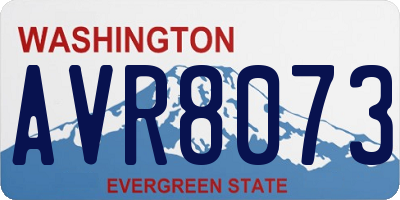 WA license plate AVR8073