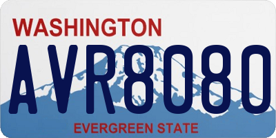 WA license plate AVR8080