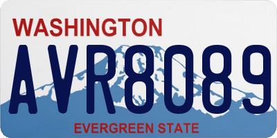 WA license plate AVR8089