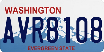 WA license plate AVR8108