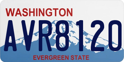 WA license plate AVR8120