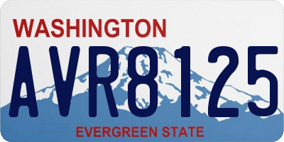 WA license plate AVR8125
