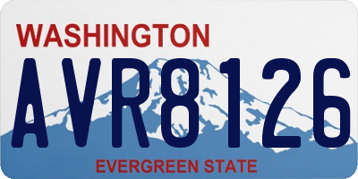WA license plate AVR8126