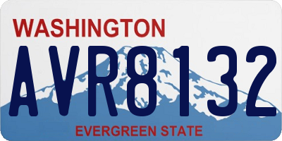 WA license plate AVR8132