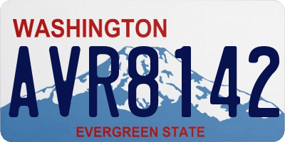WA license plate AVR8142