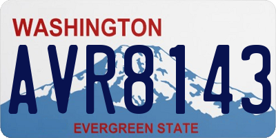 WA license plate AVR8143