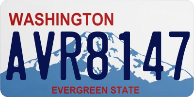 WA license plate AVR8147
