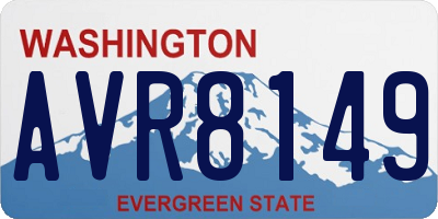 WA license plate AVR8149