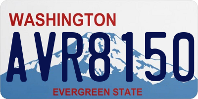 WA license plate AVR8150