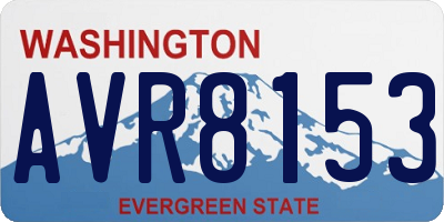 WA license plate AVR8153