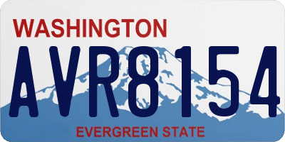 WA license plate AVR8154