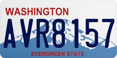 WA license plate AVR8157