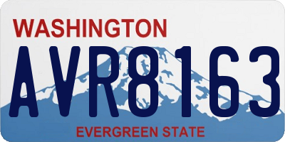 WA license plate AVR8163
