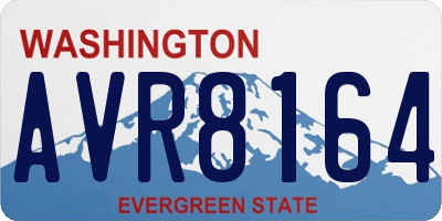 WA license plate AVR8164