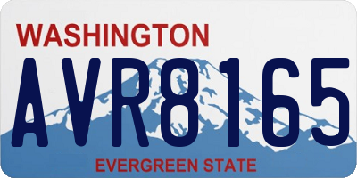 WA license plate AVR8165
